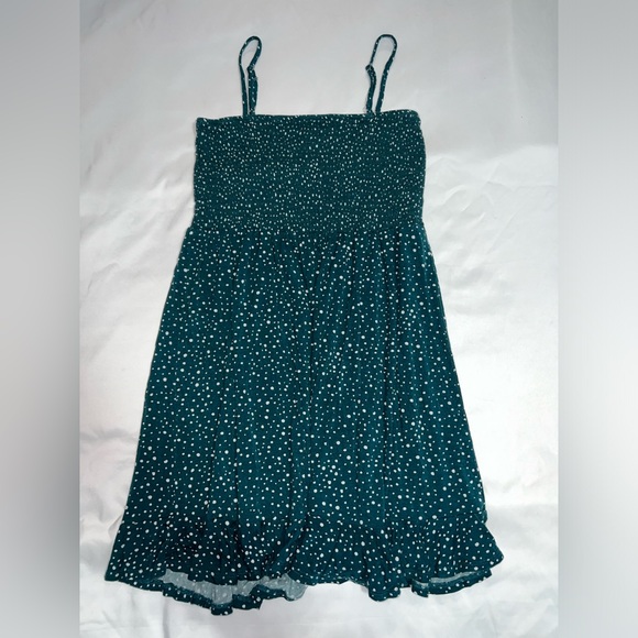 Forever 21 Babydoll Teal Mini Summer Dress - Picture 2 of 6